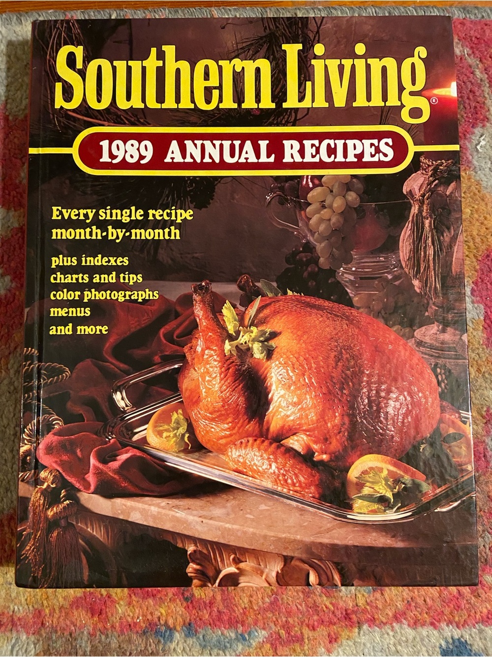 Southern Living 1989 80s 1980s Cookbook turkey cookies cake pie dessert main